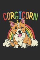Corgicorn: Lined Corgi Unicorn Notebook and Composition Book for Welsh Corgi Pembroke Dog Lover