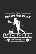 I want to play lacrosse: 6x9 Lacrosse - grid - squared paper - notebook - notes