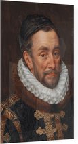 Portret van Willem I, prins van Oranje, Adriaen Thomasz. Key - Foto op Plexiglas - 60 x 90 cm