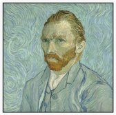 Zelfportret, Vincent van Gogh - Foto op Akoestisch paneel - 120 x 120 cm