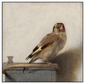 Het puttertje, Carel Fabritius - Foto op Akoestisch paneel - 100 x 100 cm