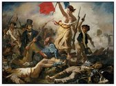 De vrijheid leidt het volk, Eugène Delacroix - Foto op Akoestisch paneel - 200 x 150 cm