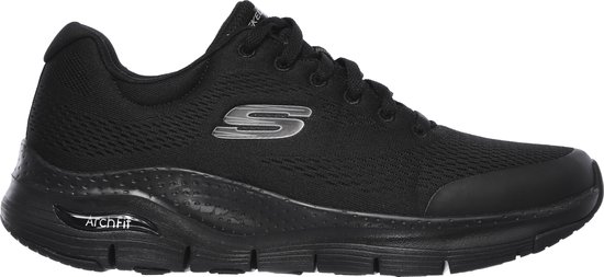 Skechers Arch Fit Heren Sneakers - Black/Black - Maat 42