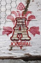 A Journal: A Initial Monogram