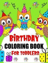 Birthday Coloring Book For Toddlers