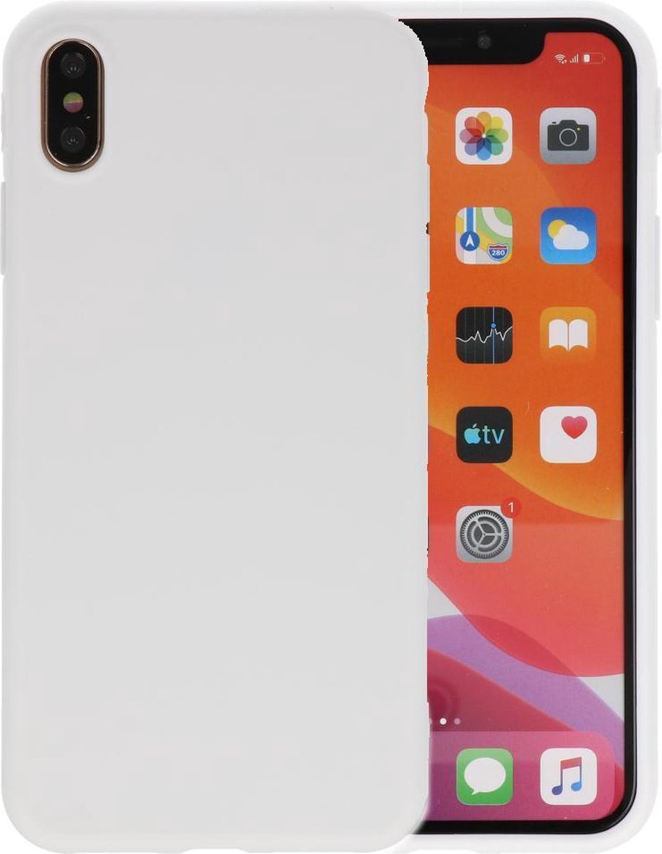 Bestcases Telefoonhoesje Backcover iPhone Xs Max - Wit