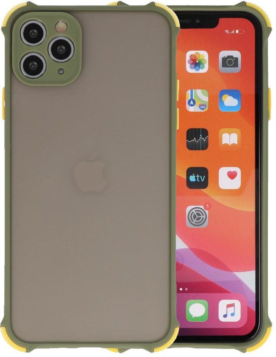 Bestcases Schokbestendig Hardcase Backcover iPhone 11 Pro Max - Groen