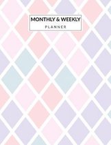 Monthly & Weekly Planner: Simple Daily Monthly and Weekly BLANK Planners Book (START any time) Calendar Agenda Schedule Password and Address Org