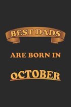 Best Dads Are Born In October: Notizbuch Geschenk-Idee f�r V�ter - Karo - A5 - 120 Seiten