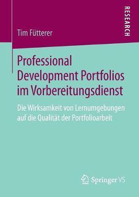 Professional Development Portfolios im Vorbereitungsdienst - cover