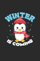 Winter is coming: 6x9 Penguins - dotgrid - dot grid paper - notebook - notes