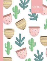 Sketch 110 Pages: Cactus Sketchbook for Kids, Teen and College Students - Succulent Llama Pattern