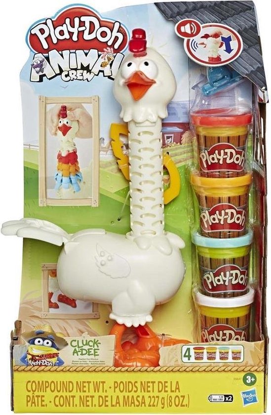 Play-Doh Animal Crew Kukele Kip - Klei Speelset
