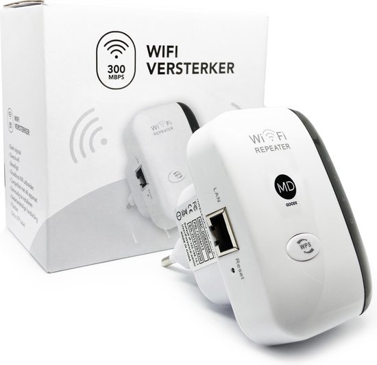 MD-goods ® WiFi Versterker Stopcontact wit