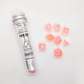 Chessex 8-Die set Lab Dice Nebula Supernova/White