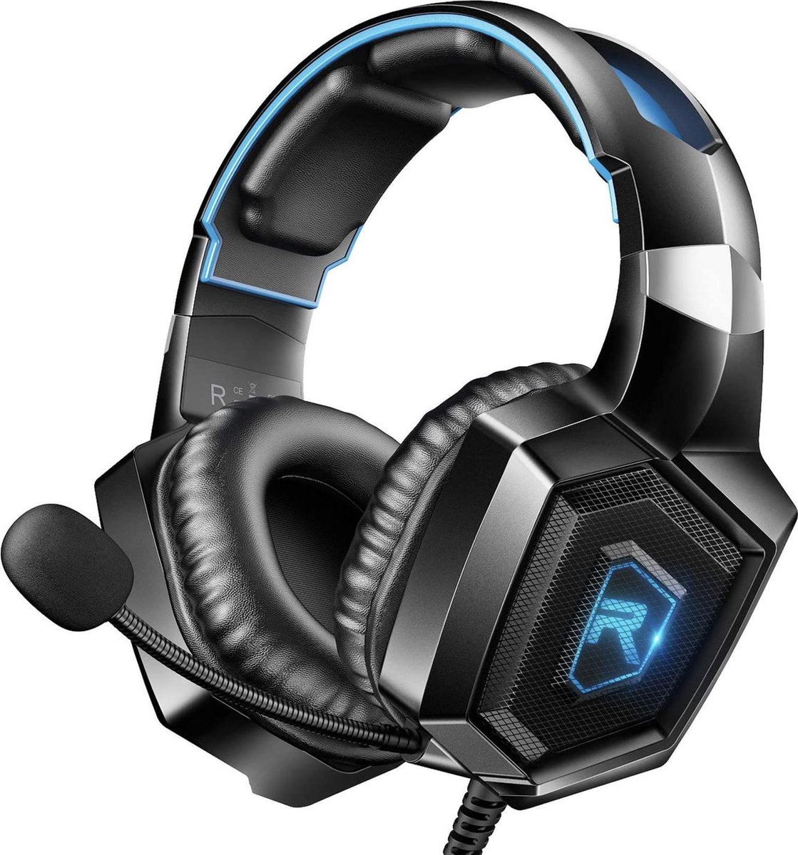 Runmus Gaming headset voor Ps4 - ps5 - Xbox - PC - Nintendo switch - LED lights