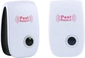 4-Pack Pest Reject Ultrasonische Ongedierte Bestrijding - Ultrasonisch Ongediertebestrijding - Ultrasone Bestrijder - Verjager voor Ratten / Muizen / Spinnen / Kakkerlakken / Mugge
