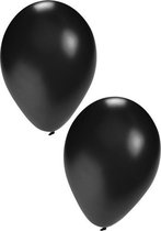 Zwarte ballonnen 100 stuks | Ballonnen zwart voor lucht en helium