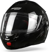 Nolan RPHA 11lassic N-Com 003 Glossy Black Systeemhelm - Motorhelm - Maat M
