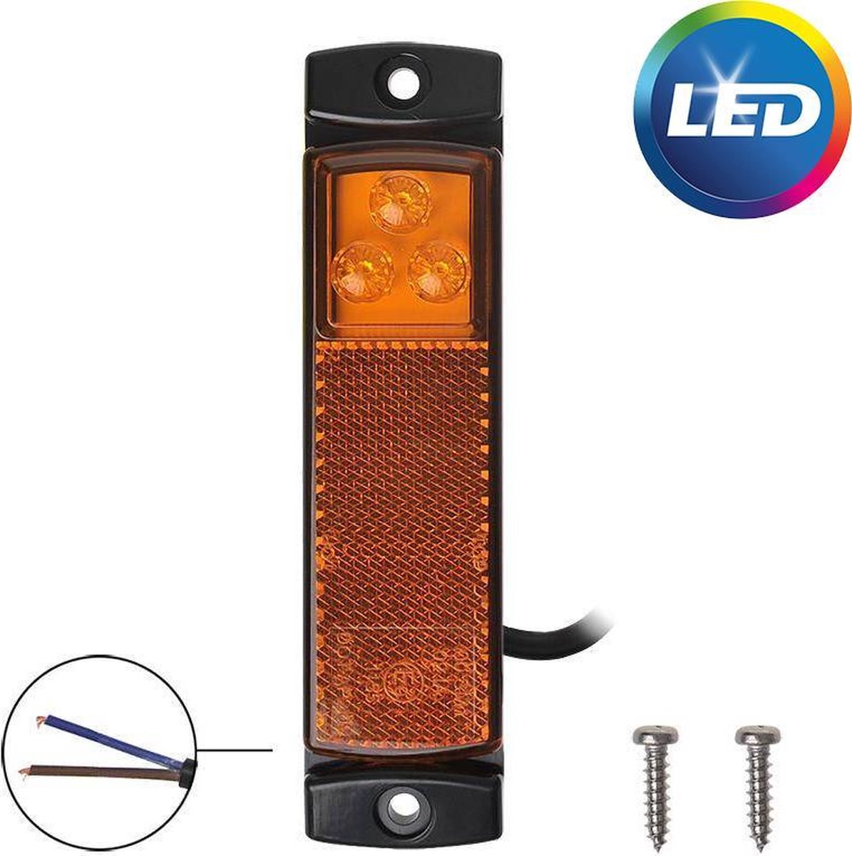 30 x LED 12/24V wit grenslicht contourverlichting positielampen vrachtwagen personenauto