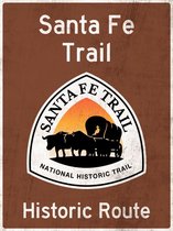 Signs-USA - Santa Fe Trail - Wandbord - 33 x 44 cm