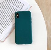 Samsung Galaxy A70 Back Cover Telefoonhoesje | Donker Groen | Siliconen Hoesje