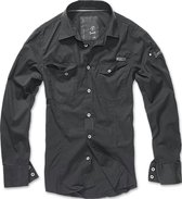 Heren - Modern - Casual - Streetwear - Menswear - Dikke kwaliteit - Blouse - Slim - Shirt - Worker zwart