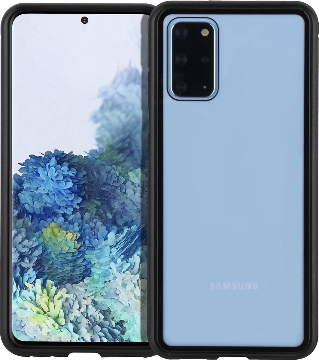 Samsung Galaxy S20 Plus zwart Backcover hoesje - Glas en metaal