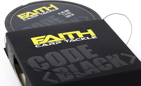 Faith Code Black One Shot - 500m - 0.30mm - 7.6kg - Nylon - Vislijn van Merkloos — afbeelding 2
