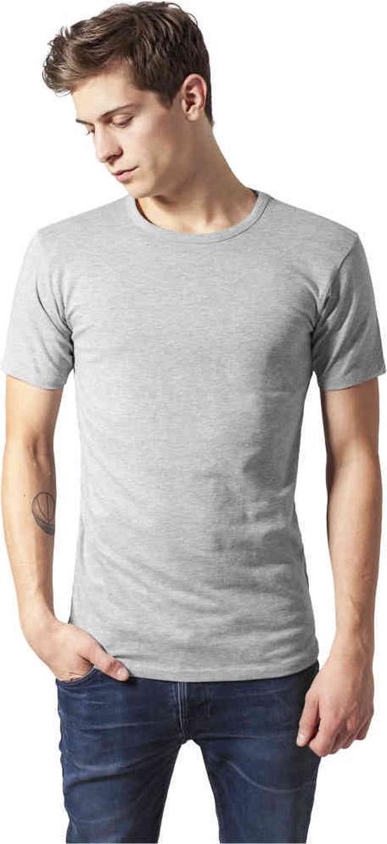 Urban Classics Fitted Stretch Heren T-shirt 2XL Grijs
