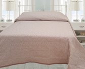 Nightsrest Bedsprei Bambu Milou - Oud Roze/Wit - Maat: 270x260cm