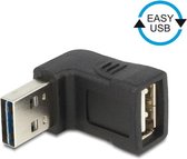 DeLOCK 65521 tussenstuk voor kabels USB 2.0 A Zwart