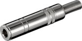 S-Impuls 6,35mm Jack (v) connector - metaal - 2-polig / mono