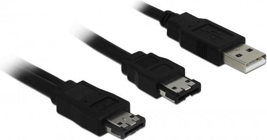 Delock - eSATAp naar eSATA+USB kabel - 1 meter | bol.com
