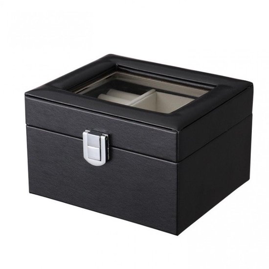 Luxe Sieradendoos - Juwelen doos voor sieraden organizer (ring, ketting, oorbellen,) – Dames bijouterie doos -Zwarte