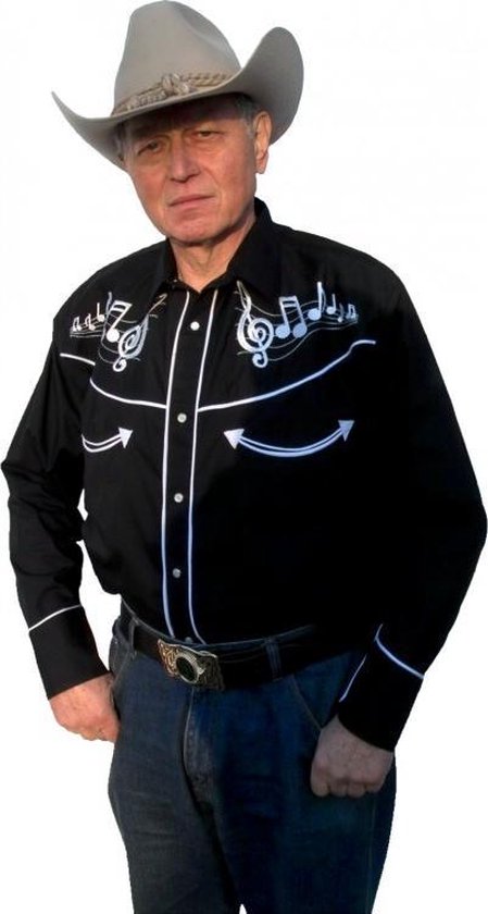 Running Bear Western Shirt Geborduurd Country Music maat XL | bol.com