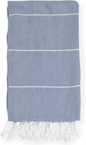 Strandlaken antra/Grijs ( striped)  100x180cm
