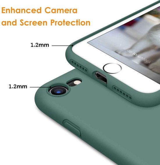 Coque pour iPhone 13 Pro Silicone Protection Caméra Contour Chromé Vert
