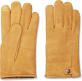 UGG Handschoenen Tabbed Splice Vent Leather Gloves Bruin Maat:XL