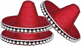 Lot de 3x pièces chapeau mexicain Sombrero pour enfant 25 cm - Habillage chapeaux et accessoires
