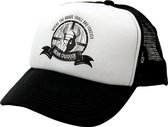 Valhal Outdoor trucker cap - Mesh, one size, zwart/wit - VH.CAP