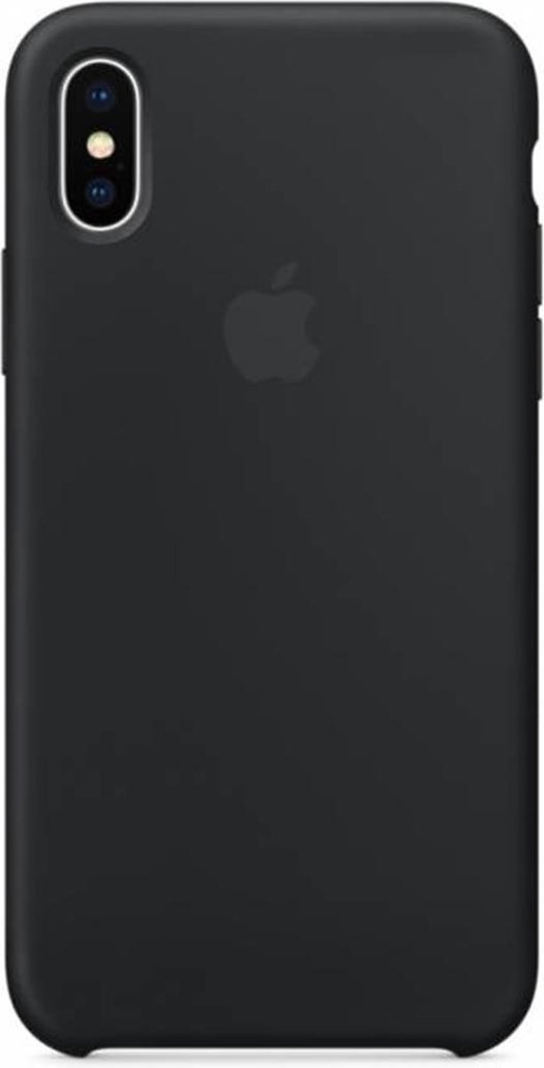 Apple Siliconen Back Cover voor iPhone X - Zwart