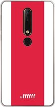 Nokia X6 (2018) Hoesje Transparant TPU Case - AFC Ajax #ffffff