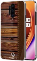 OnePlus 8 Pro Back Cover Hout Textuur Bruin