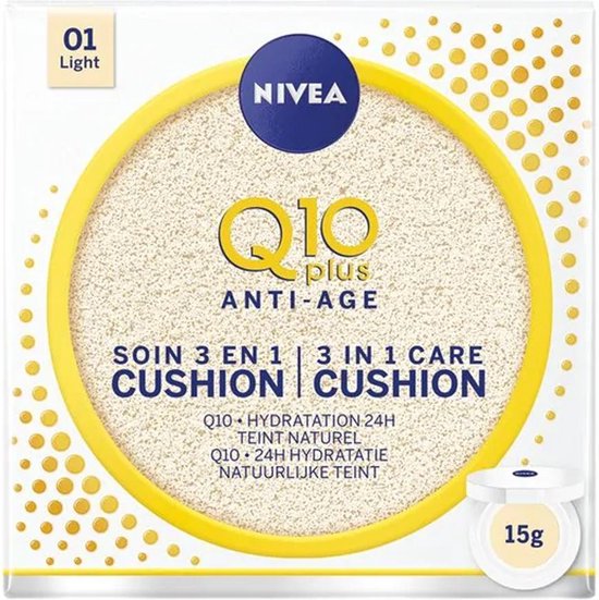 Nivea Q10 Plus Anti-Age 01 Light 3-in-1 Care Cushion - 15 gr