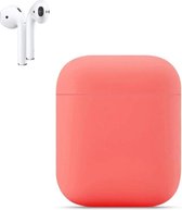 Apple AirPods Siliconen Hoesje | Watermeloen Rood | Bescherm Hoesje | Case Apple AirPods 1 en 2
