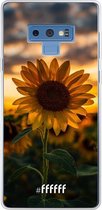 Samsung Galaxy Note 9 Hoesje Transparant TPU Case - Sunset Sunflower #ffffff
