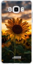 Samsung Galaxy J5 (2016) Hoesje Transparant TPU Case - Sunset Sunflower #ffffff