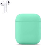 Apple AirPods Siliconen Hoesje | Groen | Bescherm Hoesje | Case Apple AirPods 1 en 2