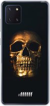 Samsung Galaxy Note 10 Lite Hoesje Transparant TPU Case - Gold Skull #ffffff